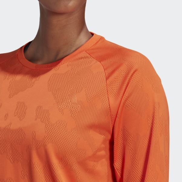 Made To Be Remade Running Manches Longues T-shirt Orange Adidas