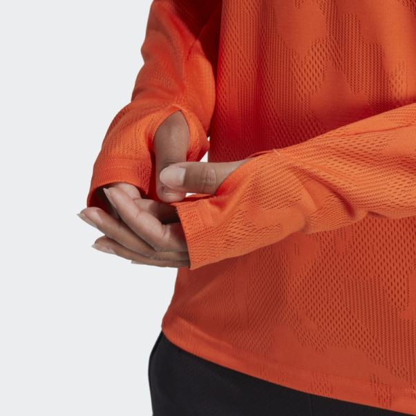 Made To Be Remade Running Manches Longues T-shirt Orange Adidas