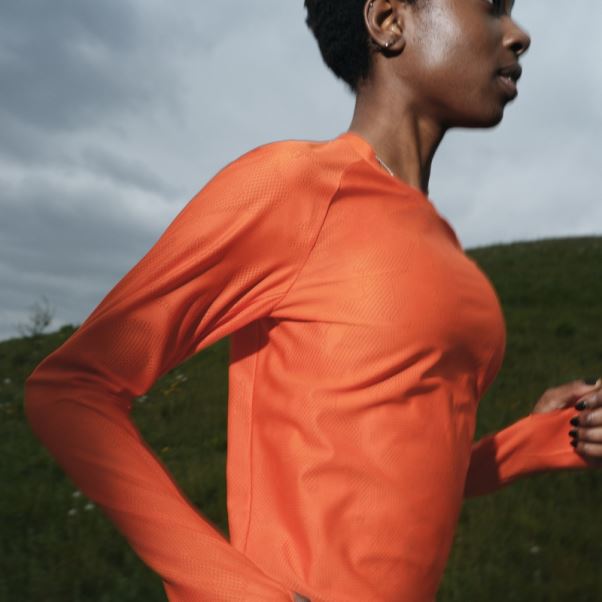 Made To Be Remade Running Manches Longues T-shirt Orange Adidas