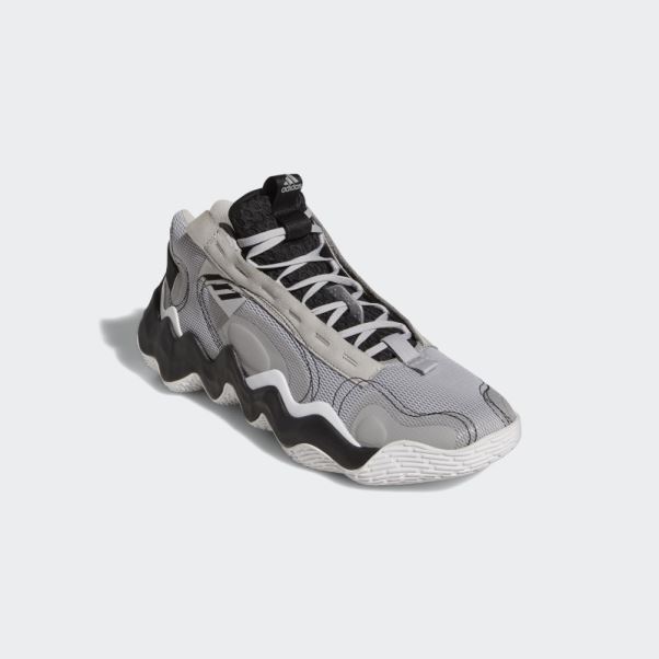 Pièce B Mid Chaussures De Basket Gris Adidas