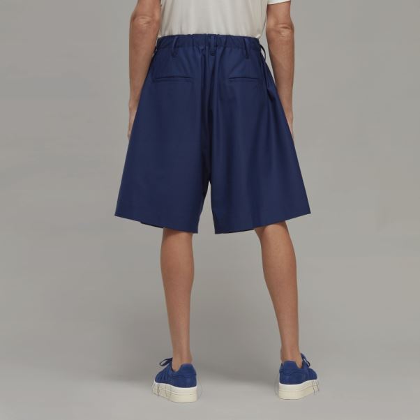 Adidas Y-3 Short Ajusté En Laine Raffinée à 3 Bandes
