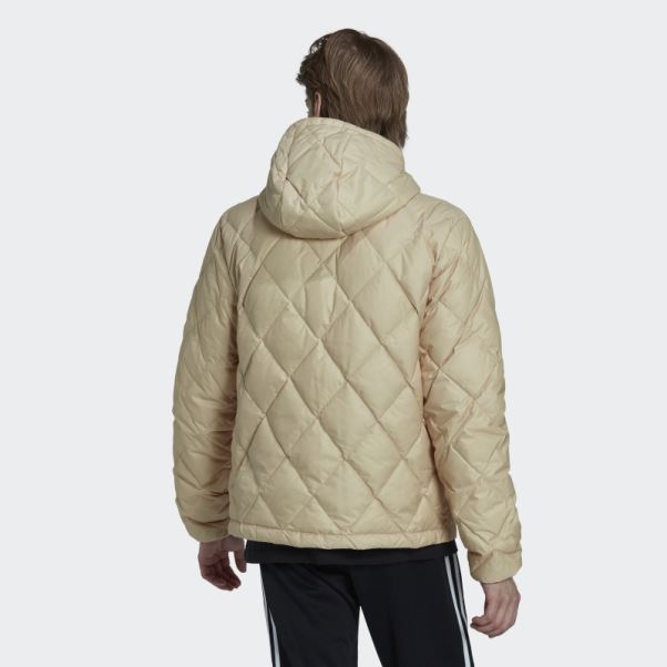 Doudoune Matelassée En Duvet Beige Adidas