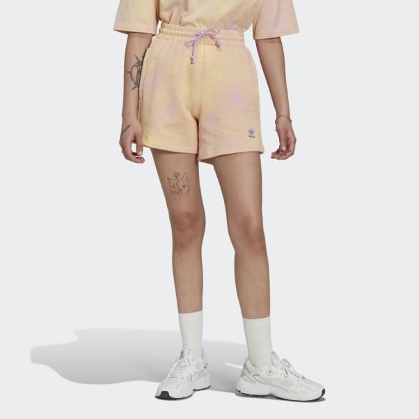 Adidas Short Ample Imprimé Lilas
