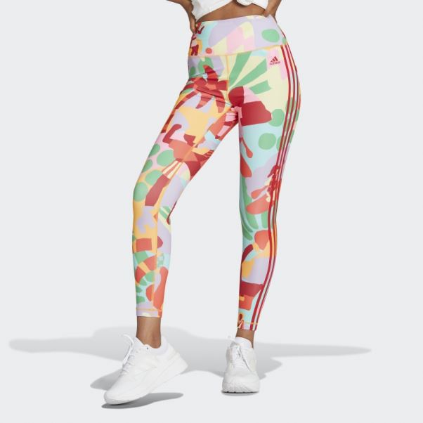 Adidas X Farm Rio 7/8 Collants Or Véritable Chaud