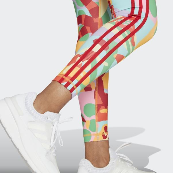 Adidas X Farm Rio 7/8 Collants Or Véritable Chaud