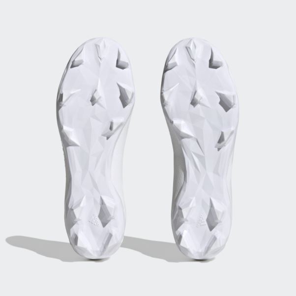 Predator Precision.3 Bottes Sans Lacets Pour Sol Ferme Adidas Blanc