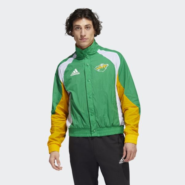Veste Wild Reverse Retro Adidas Vert Moyen