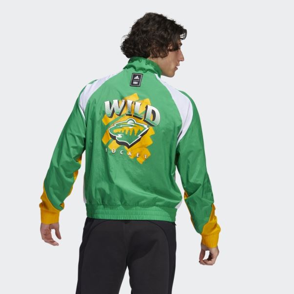 Veste Wild Reverse Retro Adidas Vert Moyen