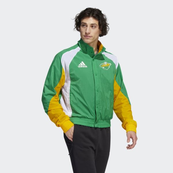 Veste Wild Reverse Retro Adidas Vert Moyen