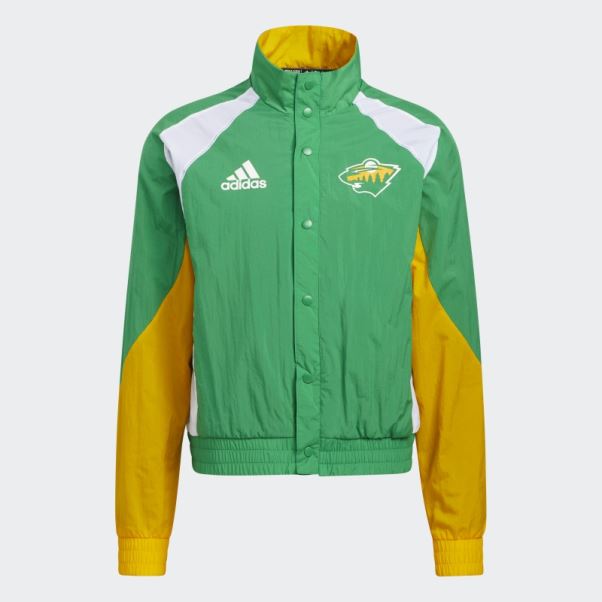 Veste Wild Reverse Retro Adidas Vert Moyen