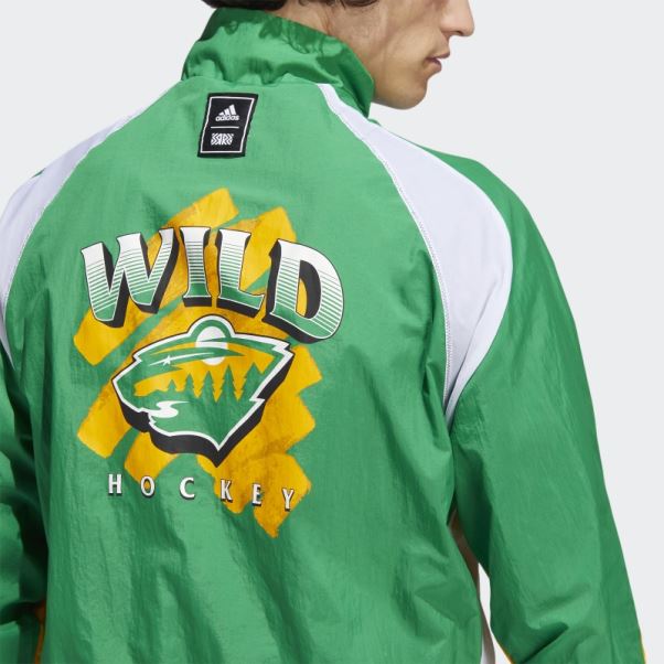 Veste Wild Reverse Retro Adidas Vert Moyen