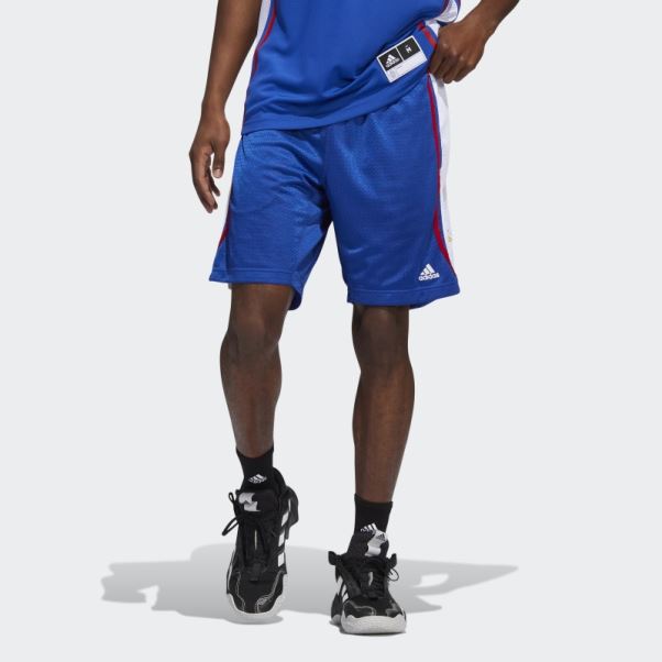 Adidas Short Jayhawks Swingman Bleu Royal
