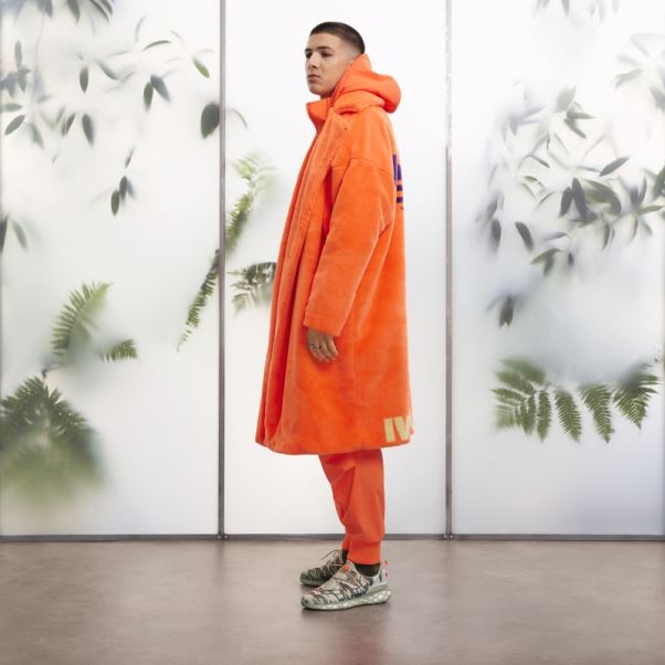 Manteau En Fausse Fourrure Adidas Orange (tous Genres)