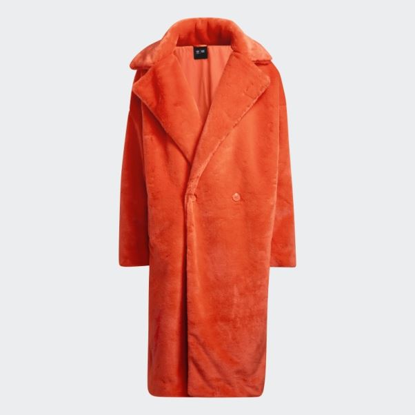 Manteau En Fausse Fourrure Adidas Orange (tous Genres)