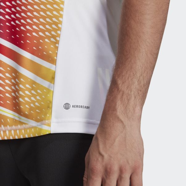 Maillot Graphique Tiro 23 Pro Manches Courtes Blanc Adidas