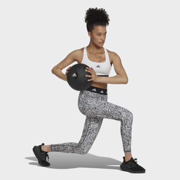 Soutien-gorge Techfit à Maintien Moyen Powerreact Training Blanc Adidas