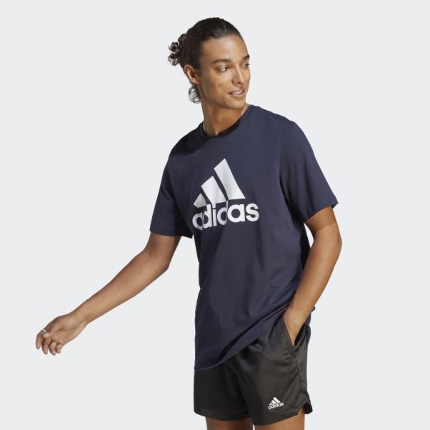 Ink Essentials Maillot Simple T-shirt à Gros Logo Adidas