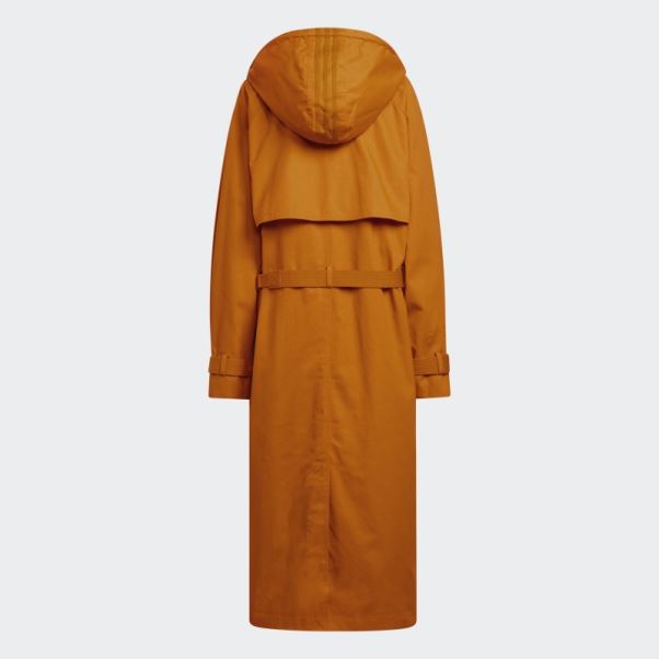 Manteau à Capuche En Sergé Deux-en-un Adidas Focus Orange (tous Genres)