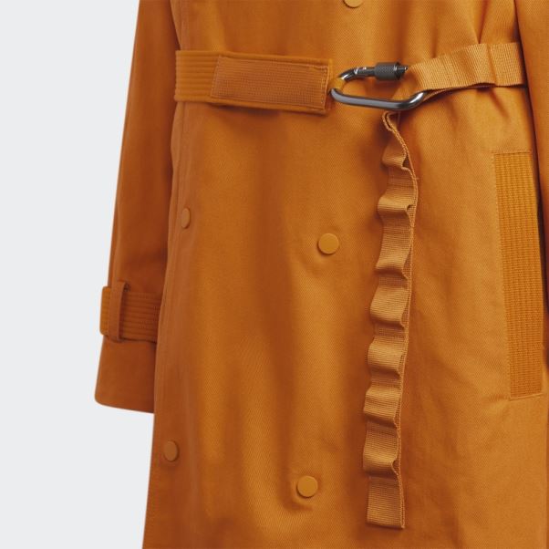 Manteau à Capuche En Sergé Deux-en-un Adidas Focus Orange (tous Genres)
