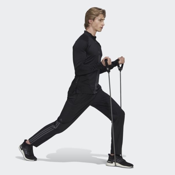 Pantalon Adidas Alphastrength Zip Tissé Noir