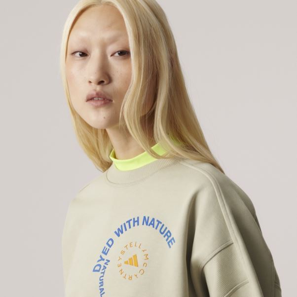 F Lime Adidas By Stella Mccartney Sweat-shirt Sportswear (neutre) Chaud