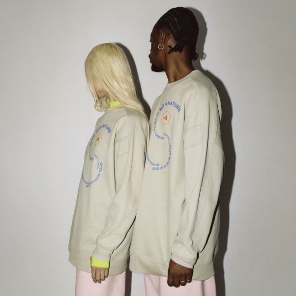 F Lime Adidas By Stella Mccartney Sweat-shirt Sportswear (neutre) Chaud