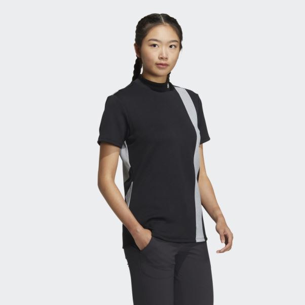 Aeroready 3-bar Mock Neck Shirt Adidas Noir