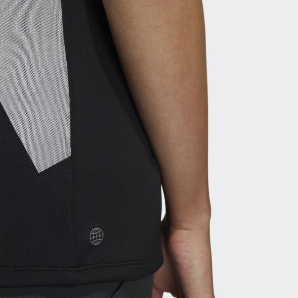 Aeroready 3-bar Mock Neck Shirt Adidas Noir