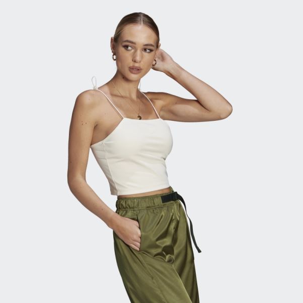 Haut élastique Adidas Blanc