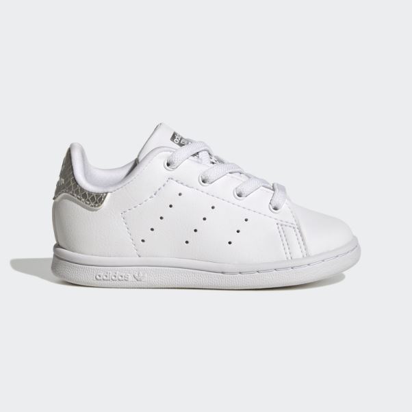 Chaussures Adidas Stan Smith Mode Argent