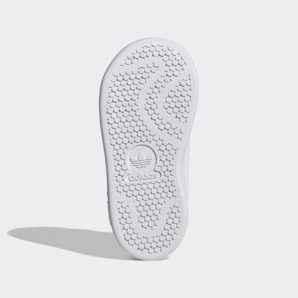 Chaussures Adidas Stan Smith Mode Argent