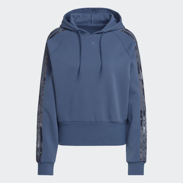 Sweat à Capuche Imprimé Adidas Steel
