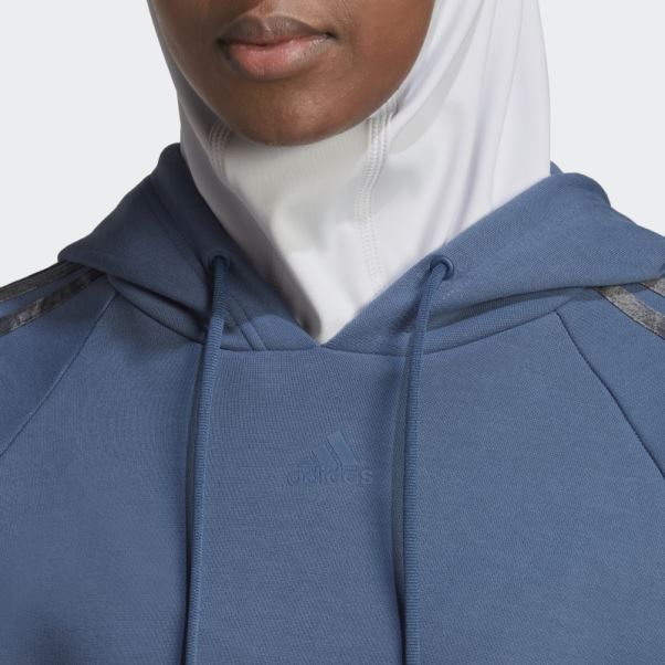 Sweat à Capuche Imprimé Adidas Steel