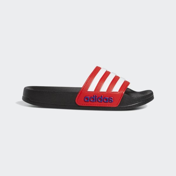 Claquettes De Douche Adidas Adilette Rouges