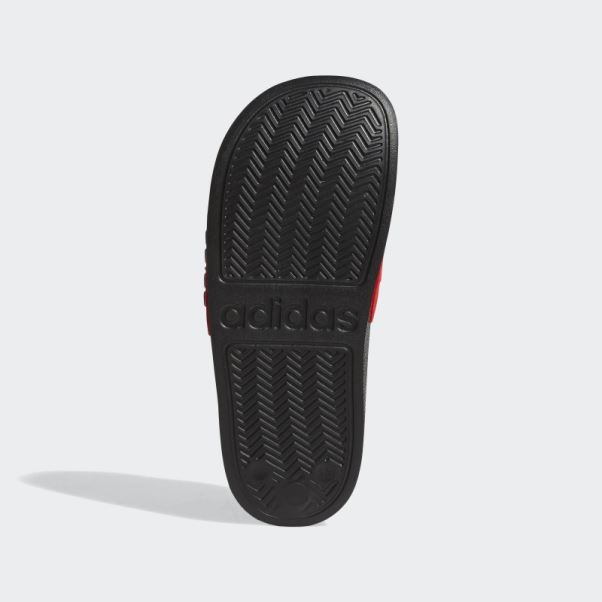 Claquettes De Douche Adidas Adilette Rouges