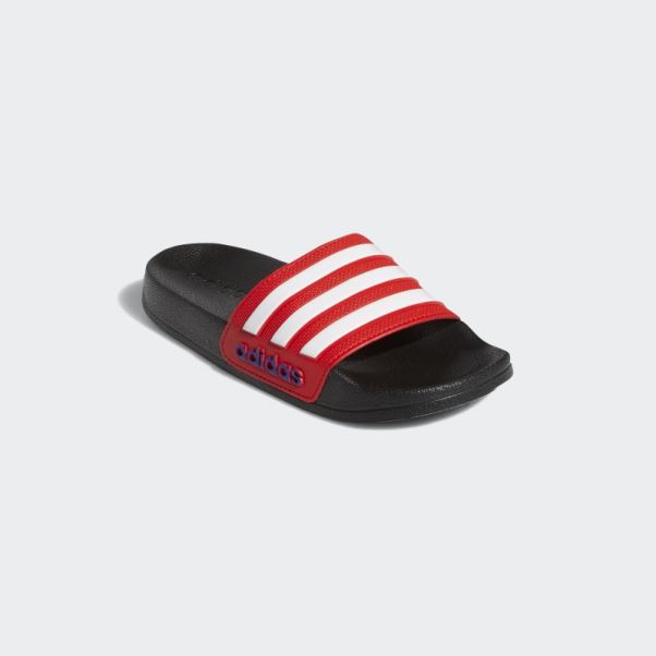Claquettes De Douche Adidas Adilette Rouges