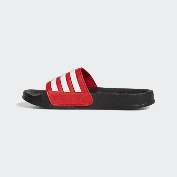 Claquettes De Douche Adidas Adilette Rouges