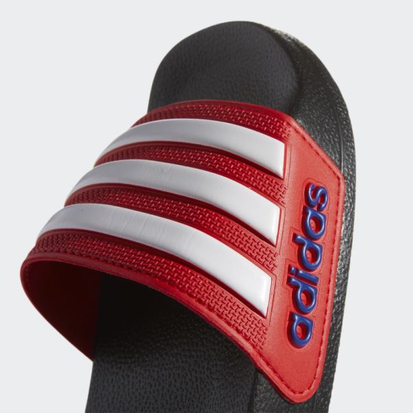 Claquettes De Douche Adidas Adilette Rouges