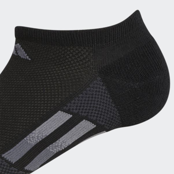 Chaussettes élégantes Noires Adidas Superlite Stripe Invisibles 3 Paires