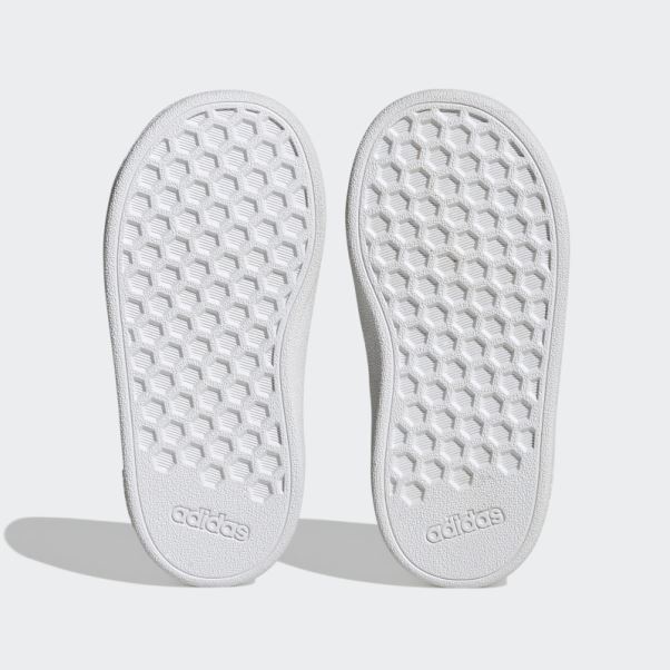 Chaussures à Scratch Adidas Grand Court Lifestyle Court Blanc