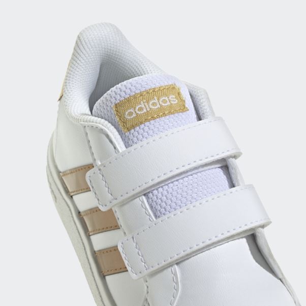 Chaussures à Scratch Adidas Grand Court Lifestyle Court Blanc