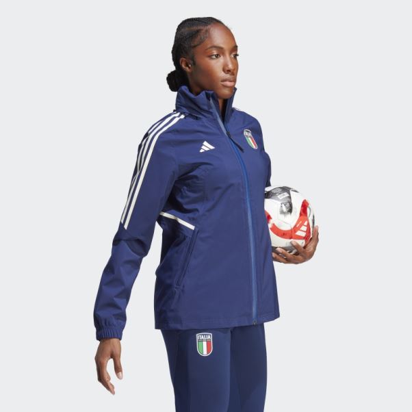 Veste De Pluie Adidas Bleu Foncé Italy Condivo 23