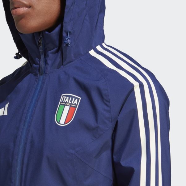 Veste De Pluie Adidas Bleu Foncé Italy Condivo 23