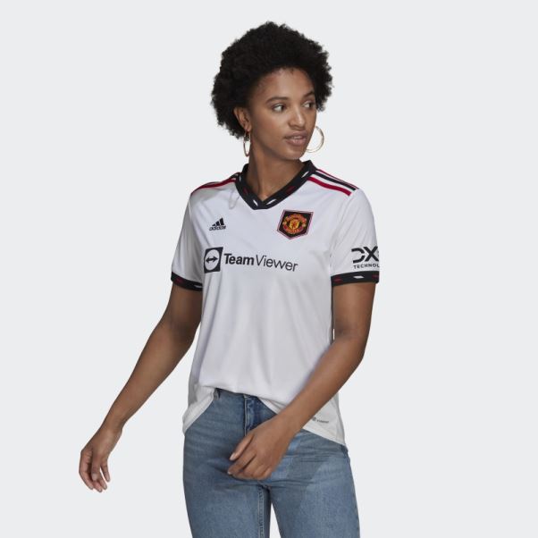 Maillot Extérieur Manchester United 22/23 Adidas Blanc
