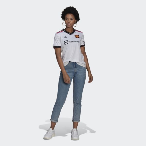 Maillot Extérieur Manchester United 22/23 Adidas Blanc