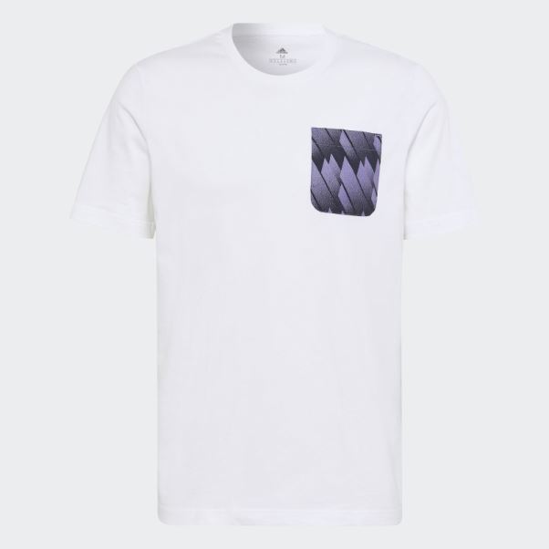Adidas T-shirt Graphique Real Madrid Blanc