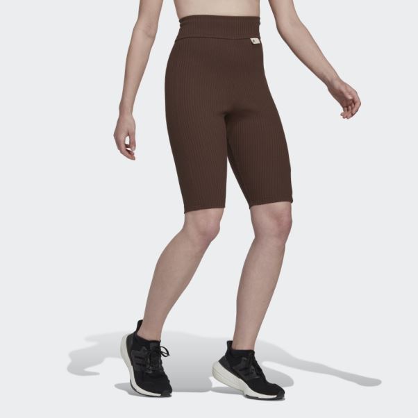 Adidas Studio Lounge Marron Short Côtelé Fashion