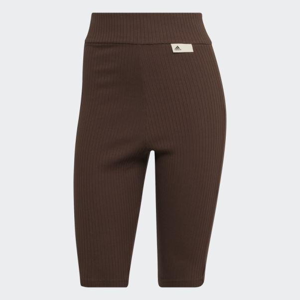 Adidas Studio Lounge Marron Short Côtelé Fashion