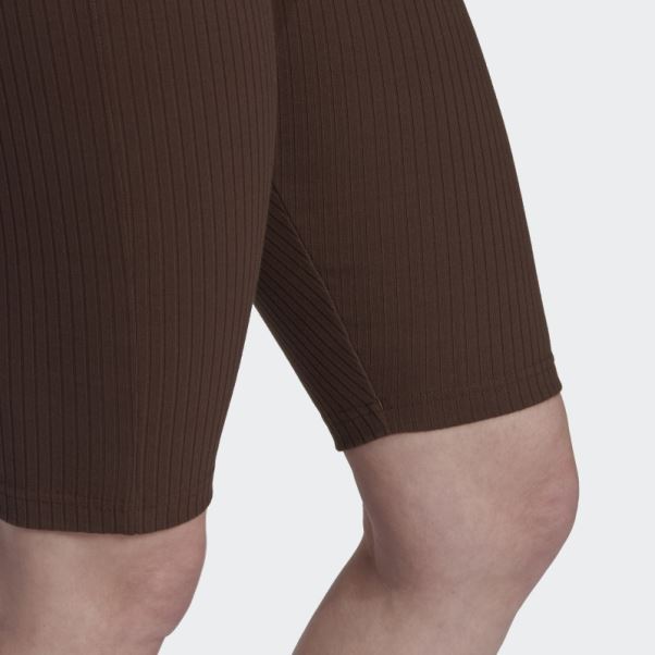 Adidas Studio Lounge Marron Short Côtelé
