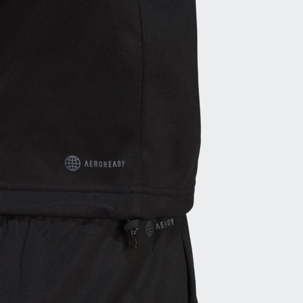 Sweat à Capuche Adidas Aeroready Noir
